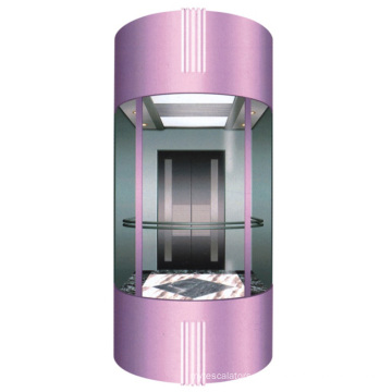180 graus semicircular vidro Sightseeing elevador de passageiros